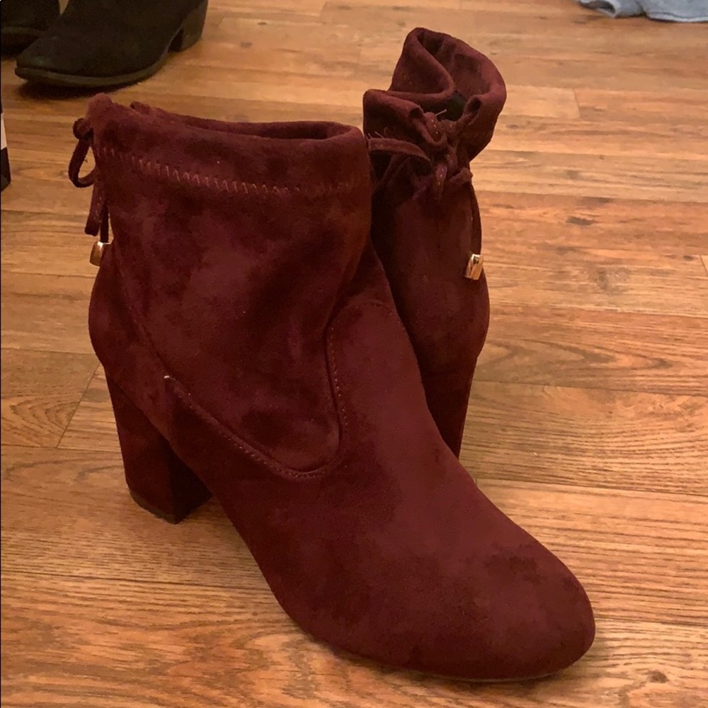 Suede booties